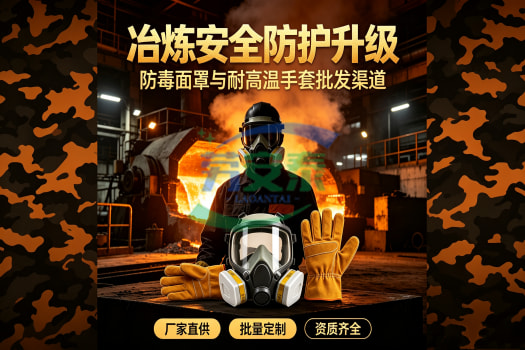 劳安泰-有色贵金属冶炼车间防毒面罩 耐高温手套批发渠道厂家